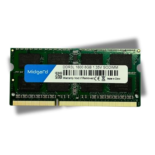 Memoria Midgard 8GB (1X8GB) DDR3 SODIMM 1600MHZ CL11 1,35V Para